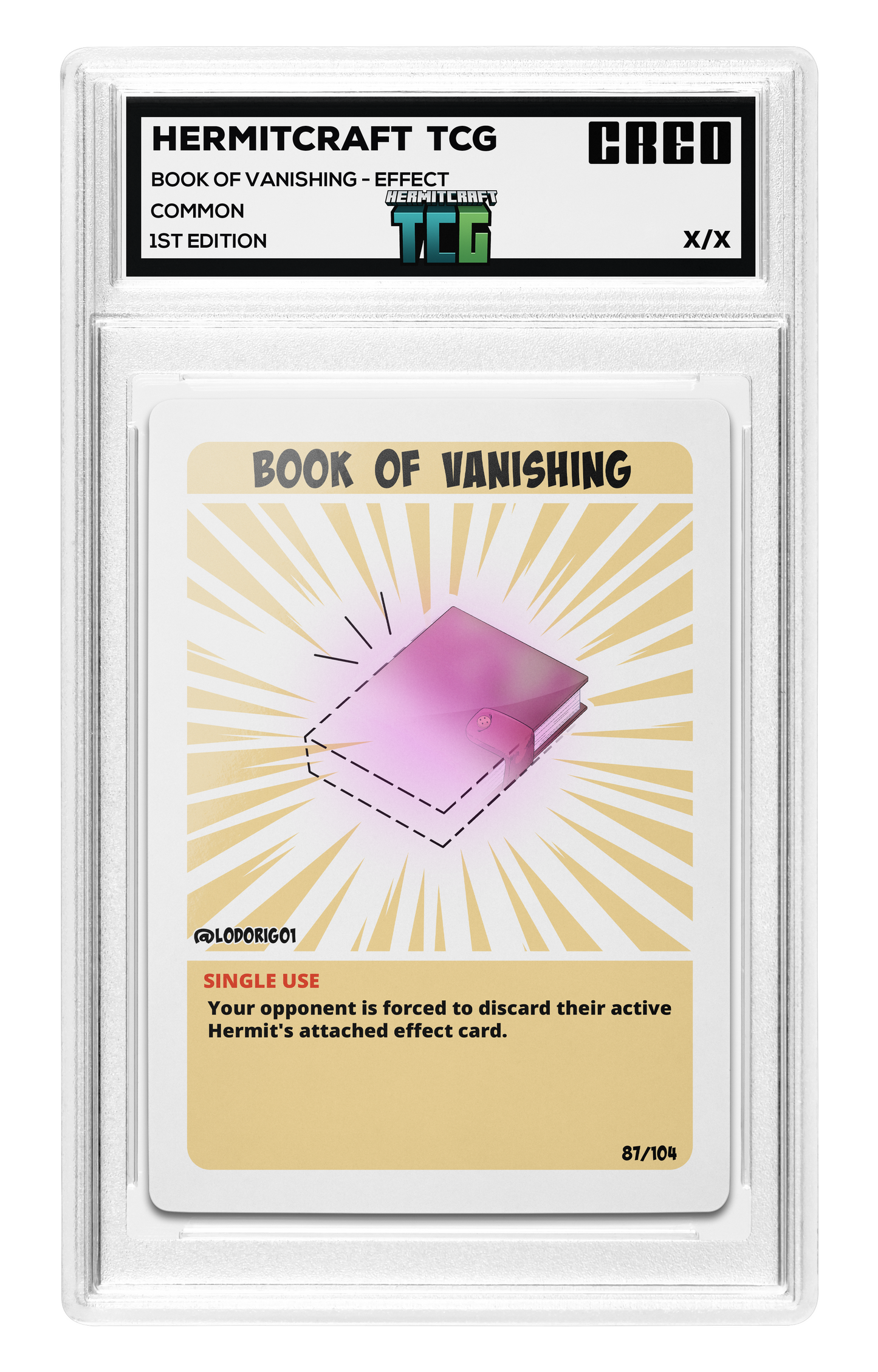 Book Of Vanishing - Effect