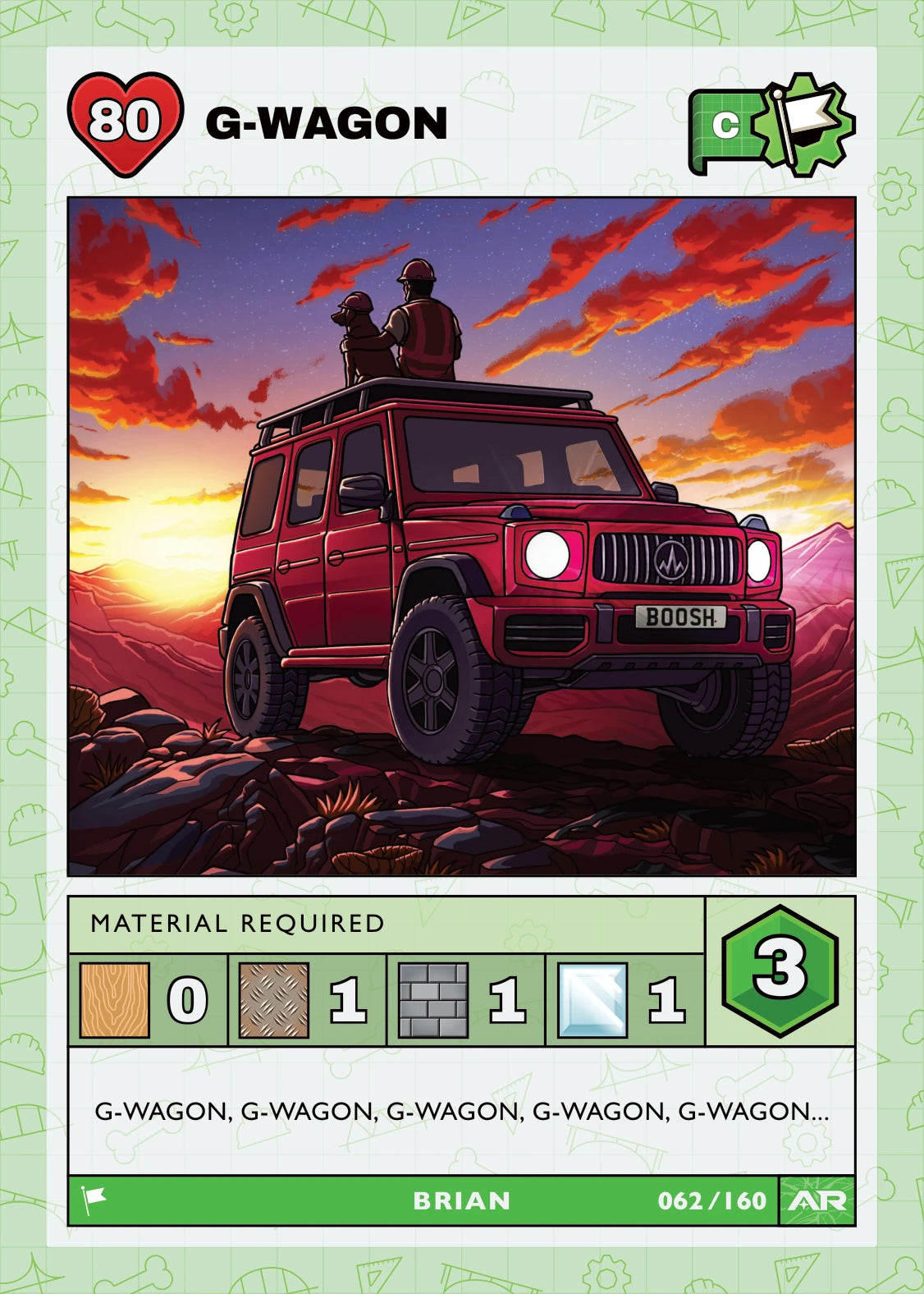G-Wagon — Common, Civil Draft Series 2 card