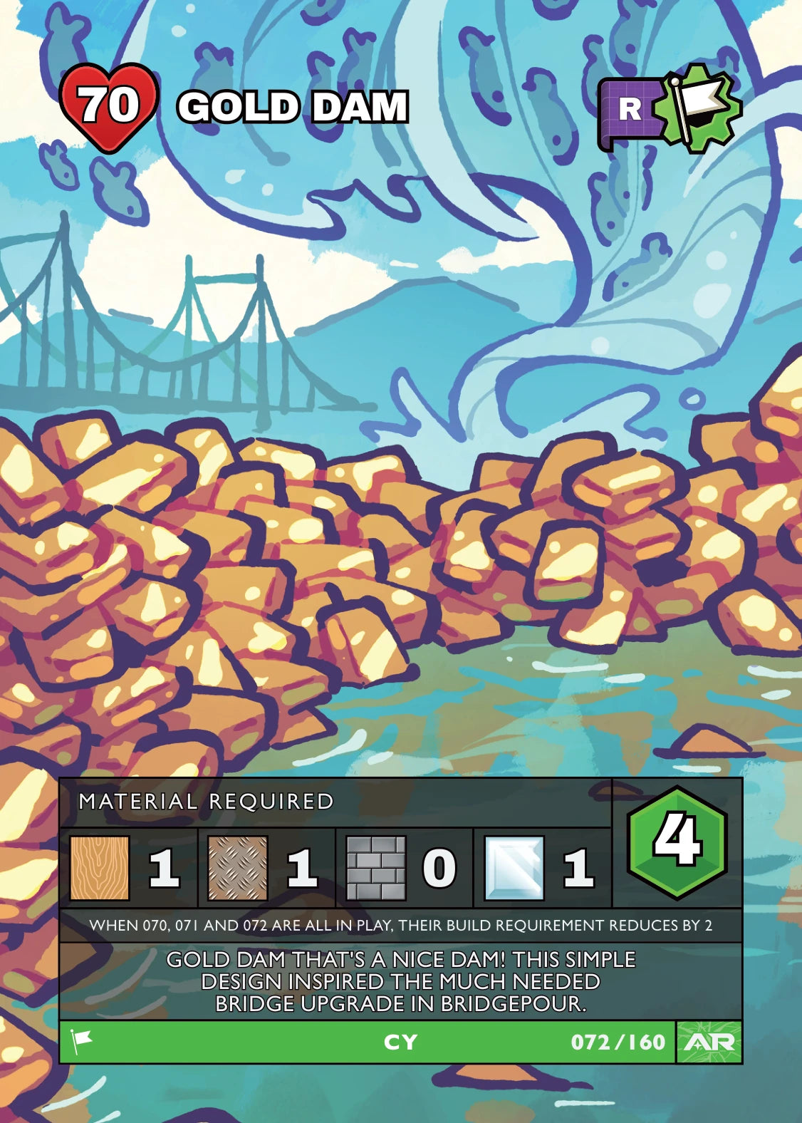 Gold Dam — Rare, Civil Draft Series 2 card