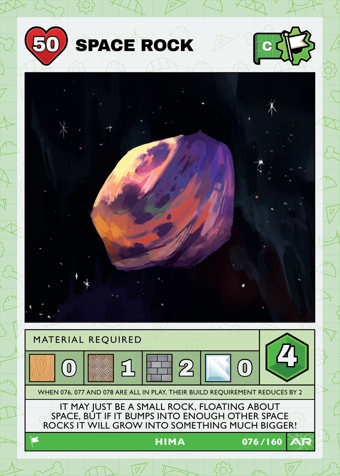 Space rock — Common, Civil Draft Series 2 card