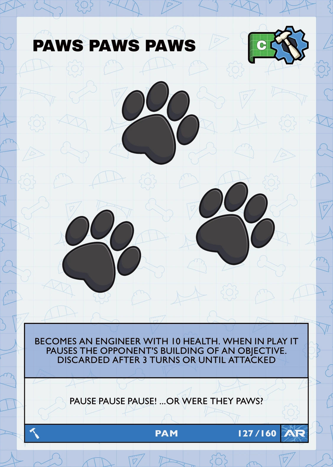 Paws Paws Paws — Common, Civil Draft Series 2 card