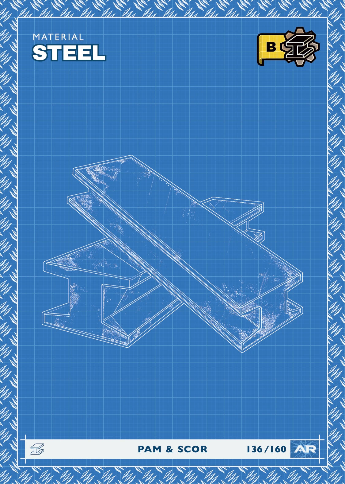 Steel — Blueprint, Civil Draft Series 2 card