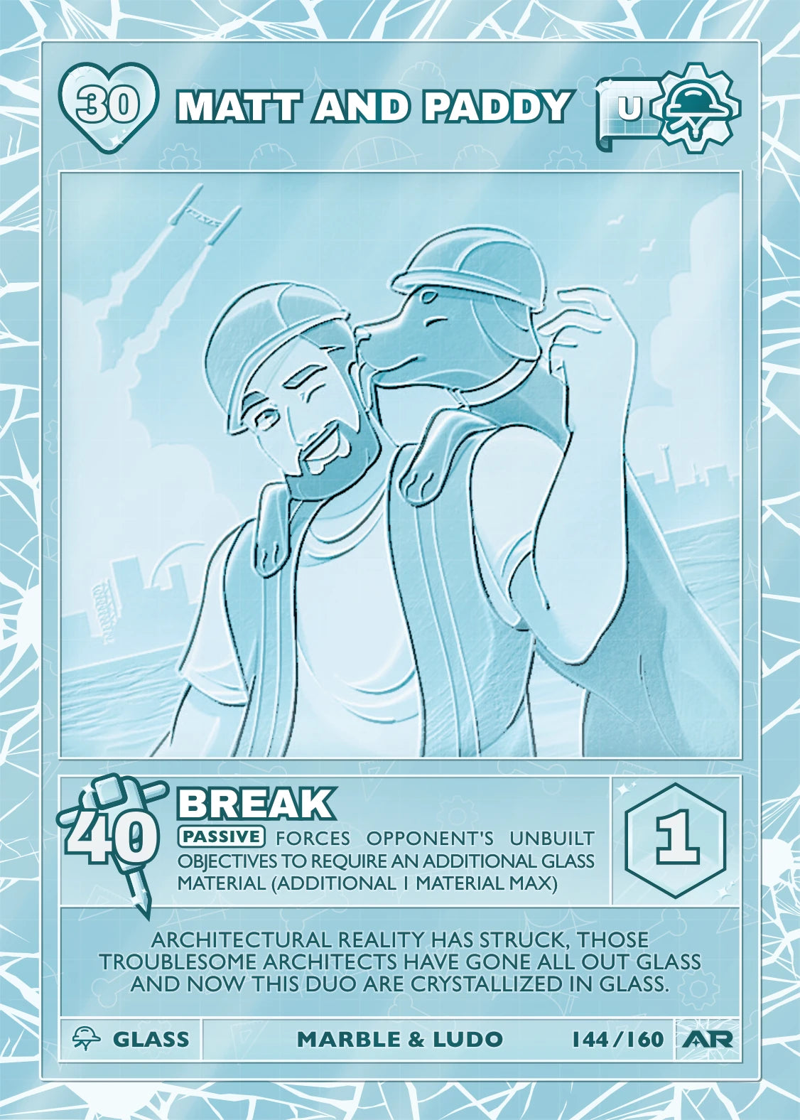 Matt and Paddy — Glass Uncommon, Civil Draft Series 2 card