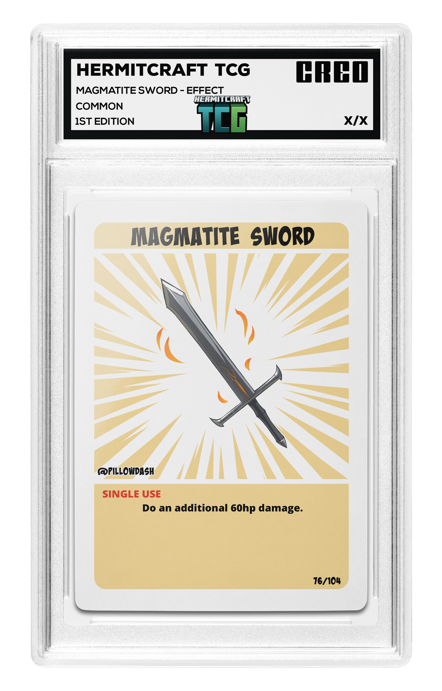 Magmatite Sword - Effect