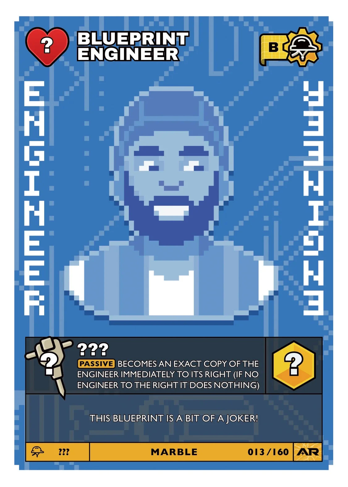 Civil Draft Series 2 card 013: Blueprint Engineer