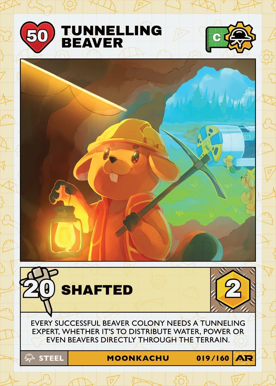 Civil Draft Series 2 card 019: Tunnelling Beaver