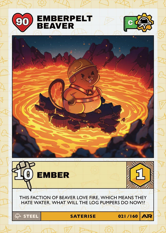 Civil Draft Series 2 card 021: Emberpelt Beaver