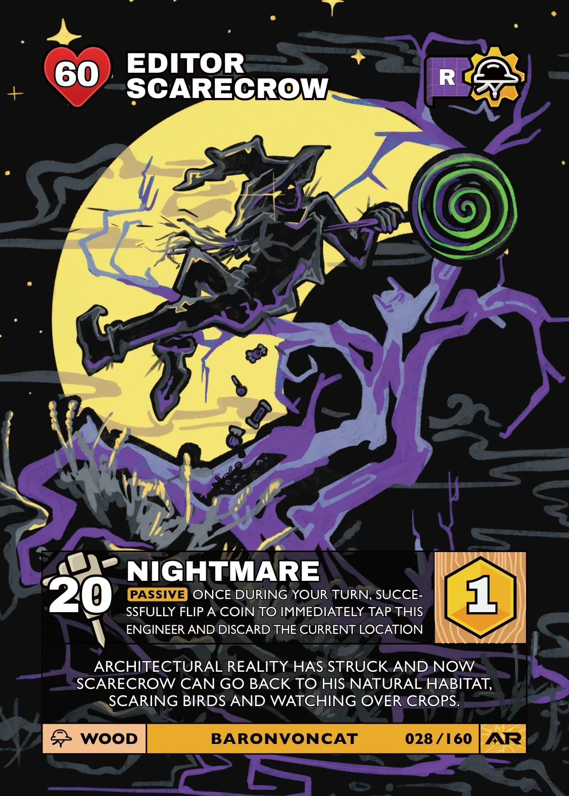 Civil Draft Series 2 card 028: Editor Scarecrow