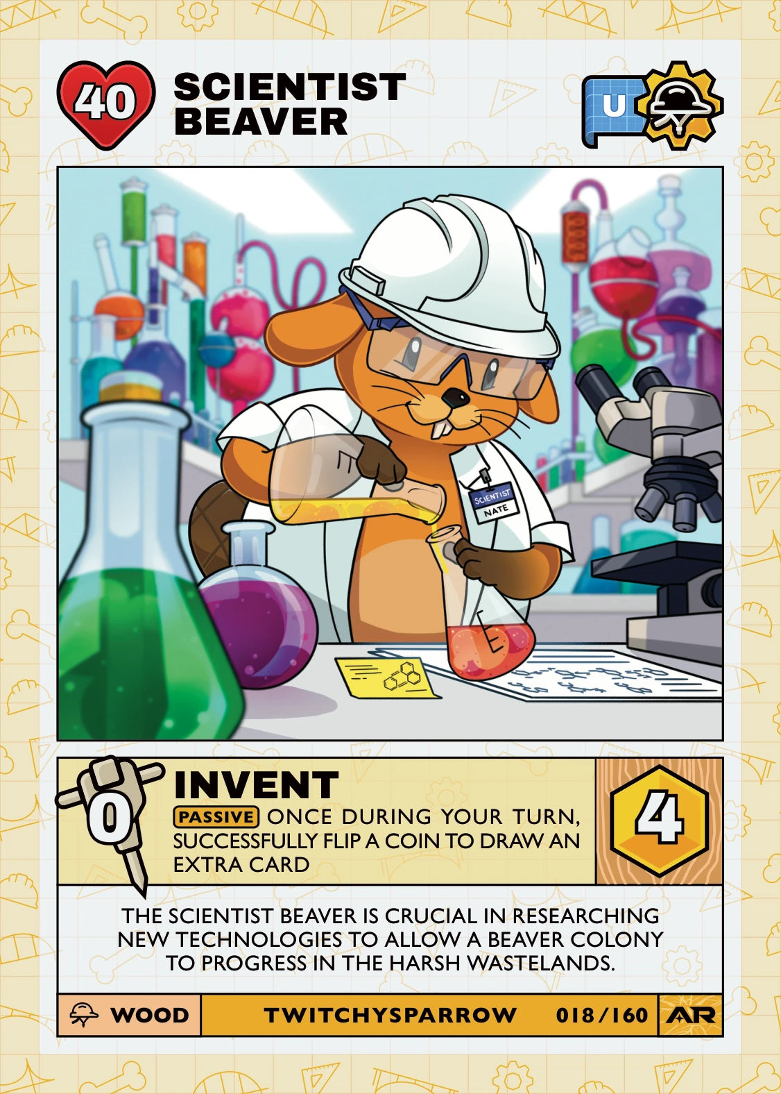Scientist Beaver — Uncommon, Civil Draft Series 2 card
