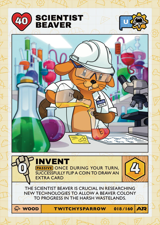 Scientist Beaver — Uncommon, Civil Draft Series 2 card