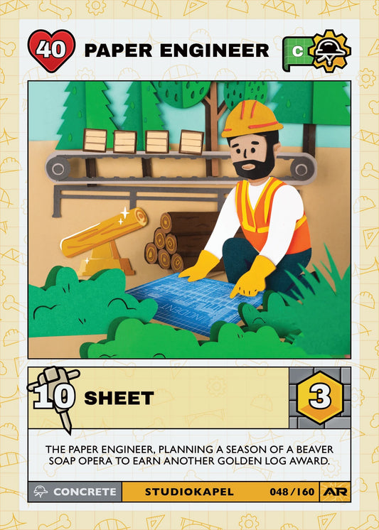 Paper Engineer — Common, Civil Draft Series 2 card