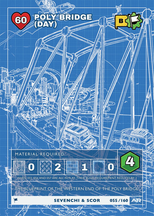Poly Bridge (day) — Blueprint, Civil Draft Series 2 card