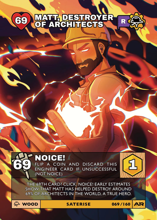 Matt, Destroyer of Architects — Rare, Civil Draft Series 2 card