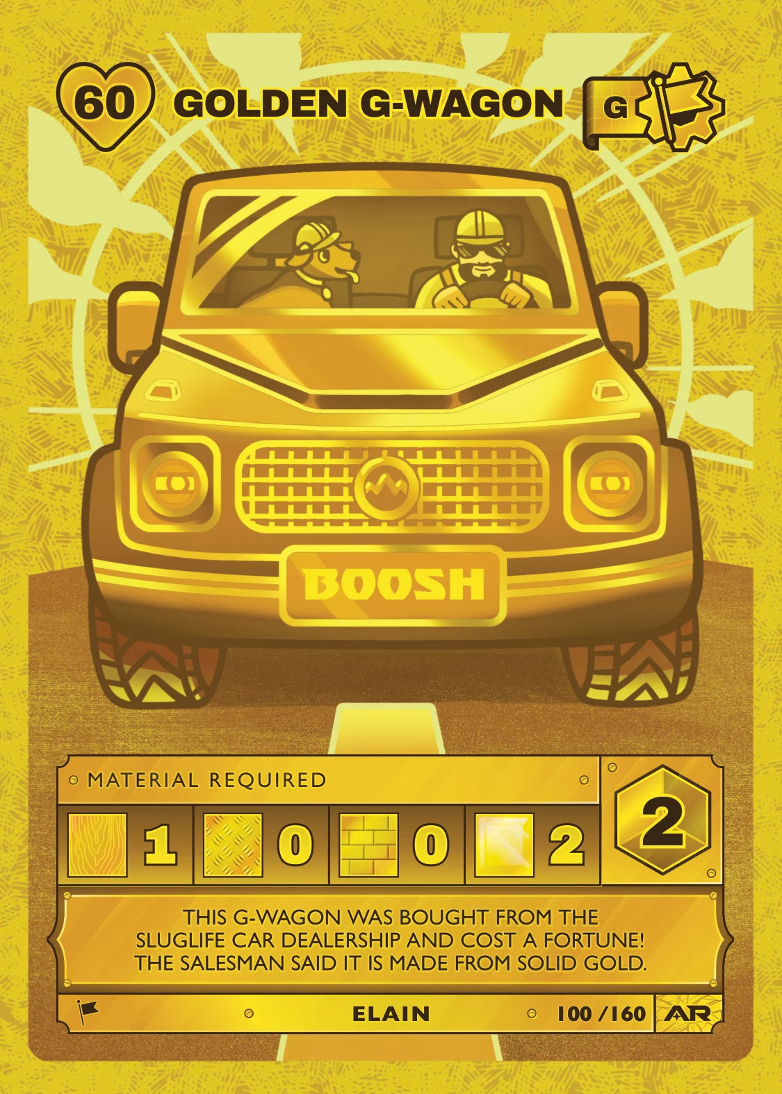 Golden G-Wagon — Gold, Civil Draft Series 2 card