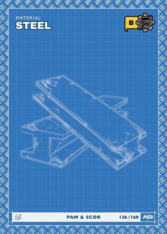 Steel — Blueprint, Civil Draft Series 2 card