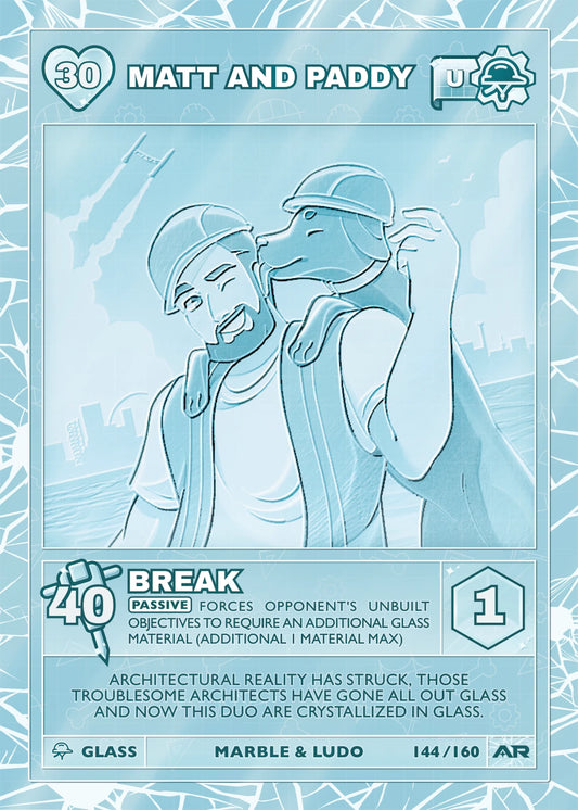 Matt and Paddy — Glass Uncommon, Civil Draft Series 2 card