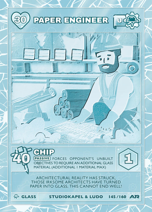 Paper Engineer — Glass Uncommon, Civil Draft Series 2 card