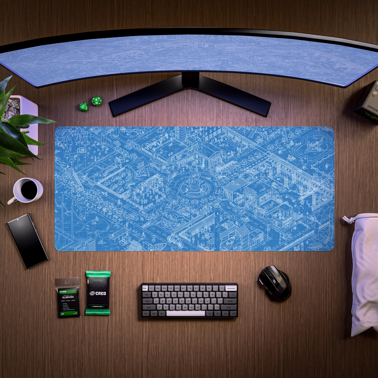 Civil Draft DeskMatt Blueprint 900x400
