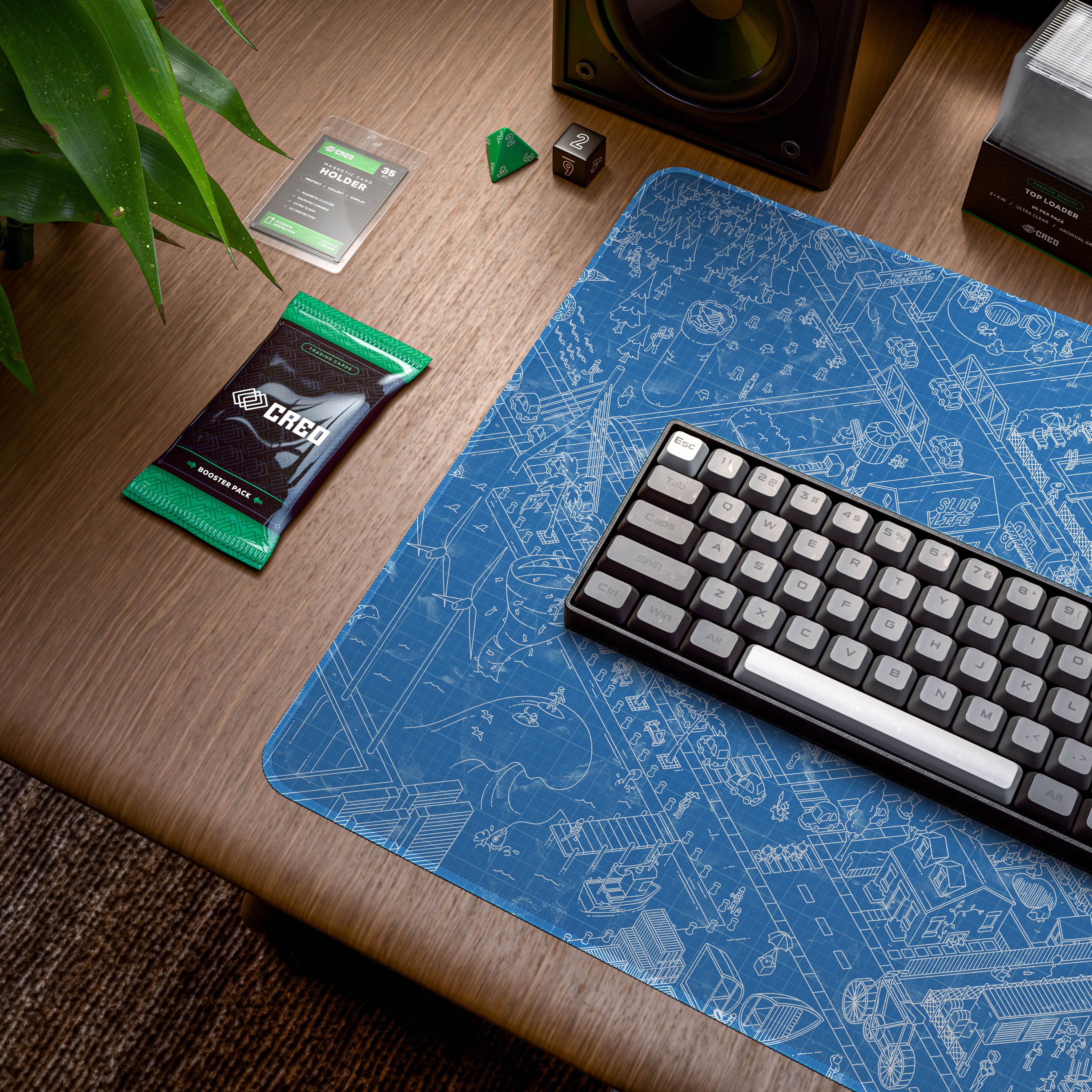 Civil Draft DeskMatt Blueprint 900x400 – CREO