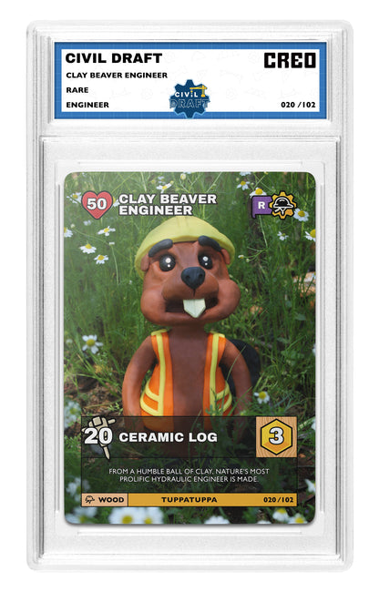 CLAY BEAVER ENGINEER - Rare